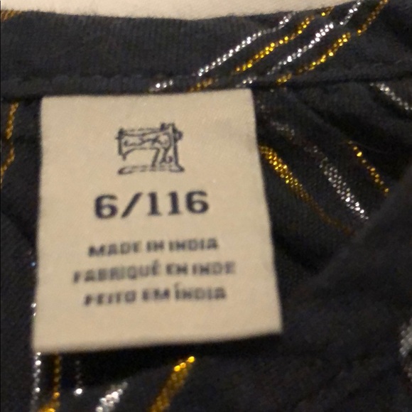 SOLD Scotch & Soda Metallic stripe cotton blouse - Picture 8 of 11